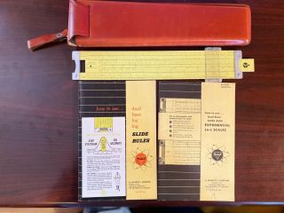 Vintage Pickett All Metal Slide Rule,  Model N4 - Es W/original Case