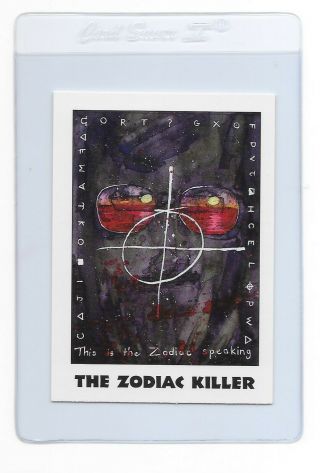 The Zodiac Killer 1992 True Crimes Trading Card 83 San Francisco Mass Murderers