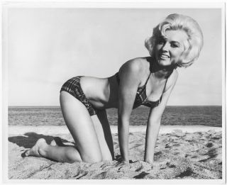 Vintage 1960s Bunny Yeager Estate Photograph Bikini Beach Pin - Up Cynthia Mclain