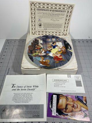1991 Knowles Plate Walt Disney The Dance Of Snow White & The Seven Dwarfs