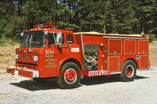 Fire Apparatus Slide,  Wt 5795,  Peardale - Chicago Park / Ca,  1988 Ford / Darley