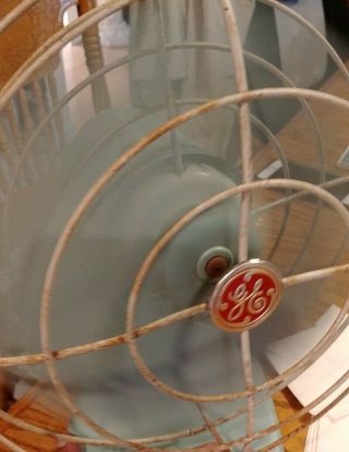 Vintage GE General Electric Oscillating Fan Desk or Wall Mount Made in USA 3