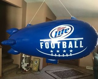 Giant Blimp Football Miller Lite Beer Nfl Inflatable Sign Blow Up 4 Feet