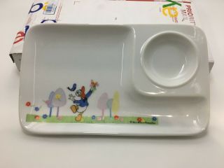 Vintage Donald Duck Ceramic Children’s Plate Walt Disney Prod.  Japanese Import