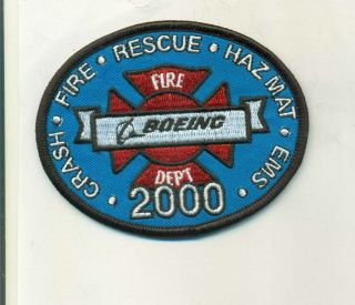 Boeing Fire Department 2000 Crash Fire Rescue Patch