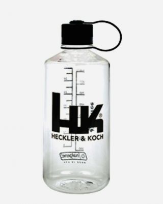 Heckler & Koch Hk Narrow Mouth Nalgene 32oz Clear Water Bottle H&k Edc