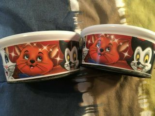 Disney & Trudeau - Cat Food / Water Bowl - Marie & Cats & Figaro & Cheshire Etc.