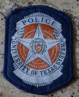 University Of Texas System Tx Police Patch (first Issue -)