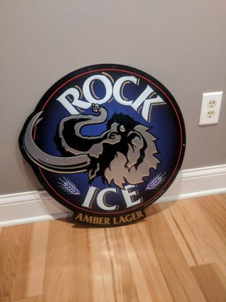 Vintage Rolling Rock Ice Tin Metal Beer Sign Latrobe Lager