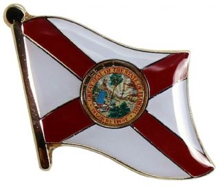 Florida Flag Lapel Hat Pin Fast Usa