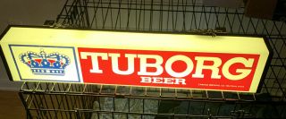 Tuborg Beer Sign Advertising Vintage Electric Light Up Sign -