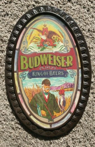 Rare Vintage Budweiser King Of Beers - Oval Beer Sign