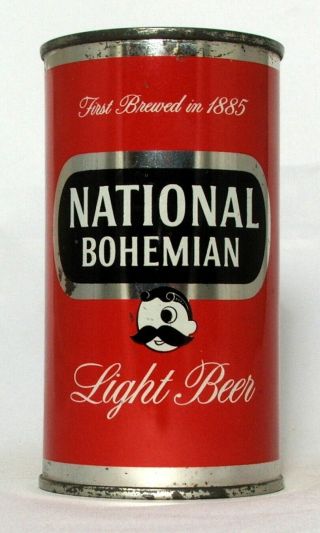 National Bohemian Light Beer 12 Oz.  Flat Top Beer Can - Baltimore,  Maryland