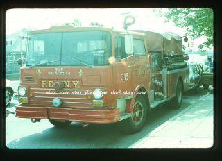 York City Engine 315 1969 Mack Cf Pumper Fire Apparatus Slide
