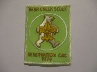 Bear Creek Scout Reservation 1979 Camp Patch