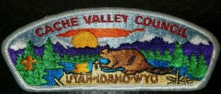 Cache Valley Council Shoulder Patch S - 9 Csp Merged Logan,  Utah Bsa