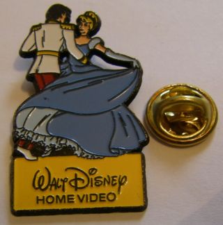 Cinderella Prince Charming Dance Waltz Disney Home Video Vintage Pin Badge