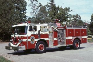 Fairfax County Va Engine 27 1983 Duplex E - One Pumper - Fire Apparatus Slide