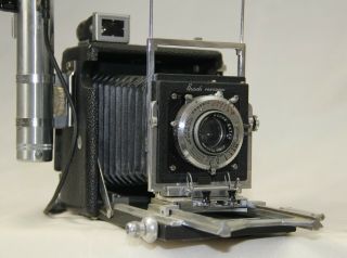 Vintage Camera Busch Pressman 2 1/4 X 3 1/4 Model C With Flash