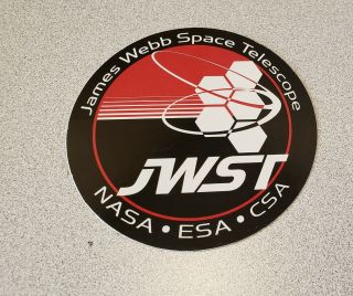 Nasa Esa Csa James Webb Space Telescope Jwsr Decal 4 " Round