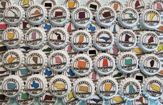 500 Homebrew Beer Bottle Caps 500 Usa States Patriotic Home Brew