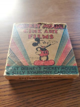 Mickey Mouse Cine Art Films 909 - A " The Moose Hunter " Silly Symphony 8mm Film