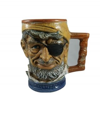 Rip Vietata S.  Orvis Hand Painted Pirate Beer Stein Mug Made In Italy 6.  5 " Tall