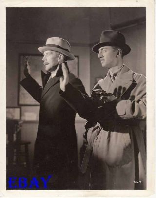 William Powell Holds Gun On Man The Thin Man Vintage Photo