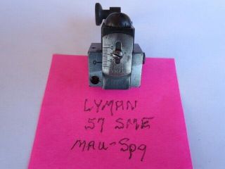 Vintage Lyman 57 Sme Rifle Peep Sight 57sme Springfield Mauser Enfield
