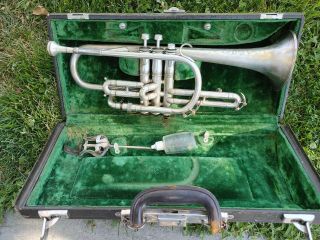 Vintage King H.  N.  White Silver Master Model Trumpet Cornet.  99 Nr
