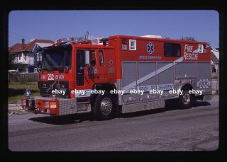 Long Beach Ny E232 1994 Volvo P&l Custom Rescue Fire Apparatus Slide