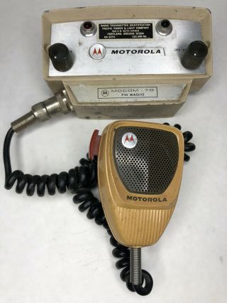 Aa Vintage Motorola Mocom 70 Control Head Tcn