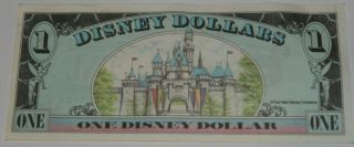 Disney Dollars $1 Mickey Series 1990 - A00743572A - The Walt Disney Company 2