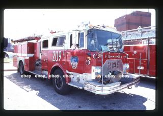 York City Engine 209 1988 Mack Cf Ward 79 Pumper Fire Apparatus Slide