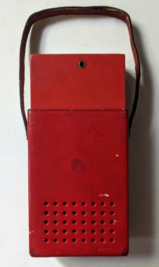Vintage 1960s PEPSI COLA COOLER TRANSISTOR RADIO w/ CASE FOR REPAIR 2