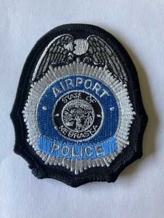 Eppley Airfield Omaha Nebraska Ne 3” Rare International Airport Police Patch