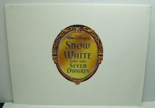 Disney Store Snow White Seven Dwarfs Lithograph Portfolio Set Of 4 Prints 2001