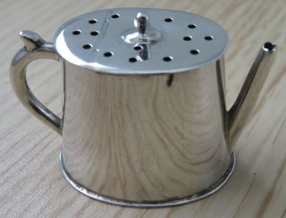 Antique Silver Pepper Watering Can Chester 1901