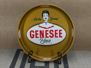 Genesee " Ask For Jenny " Beer Tray 12 " Diameter