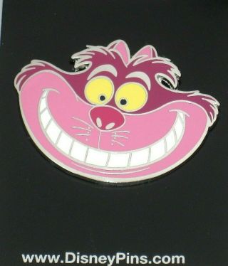 Retired Disney Pin ✿ Alice In Wonderland Cheshire Cat Face Smiling Big Grin