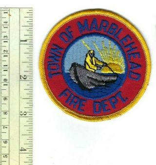 Marblehead (essex County) Ma Massachusetts Fire Dept.  Hat/vest Patch -