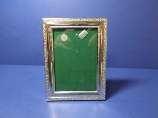 Italian Sterling Silver Picture Frame Scrolled Edge 7 1/4 X 5 3/8