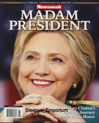 Recalled Newsweek Madam President Hillary Clinton 5x7 Color Print Photo Poster