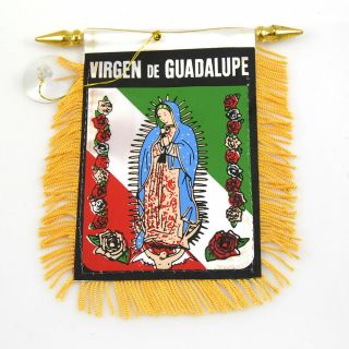 " Guadalupe/mexico " Flag Mini Banner Car Window Mirror