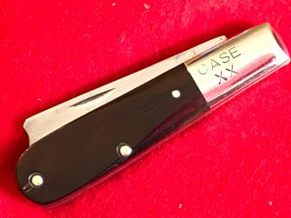 Vintage Case Xx Usa 10 Dot (1970) 1 Arm Razor Bone Handle 62009r Barlow Knife