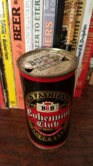 Bohemian Club Lager Bock 12oz Flat Top Beer Can Higher Grade Chicago