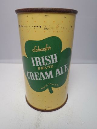 Schaefer Irish Cream Ale Flat Top Beer Can 127 - 25 F&m Brewing Albany,  York