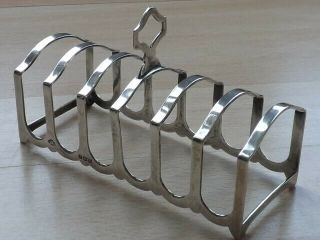 Stunning Solid Silver 6 Slice Toast Rack Adie Bros Ltd Birmingham 1951