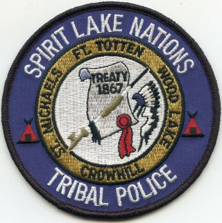 Spirit Lake Nations North Dakota Nd Tribal Police Patch