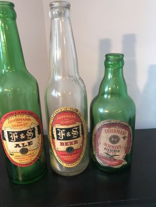 F&s Beer Bottles Fuhrmann & Schmidt Shamokin Pa